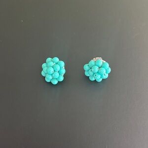 Vintage Beaded Cluster Earrings